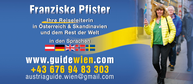 Franziska Pfister - Ihre Reiseleiterin in Österreich & Skandinavien und dem Rest der Welt. Languages: Norwegian - German - English - Swedish